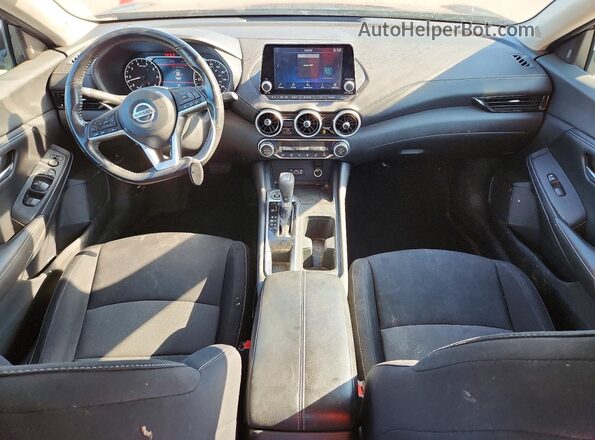 3N1AB8CV9MY309209 2021 NISSAN SENTRA Burgundy წინა პანელის ხედი
