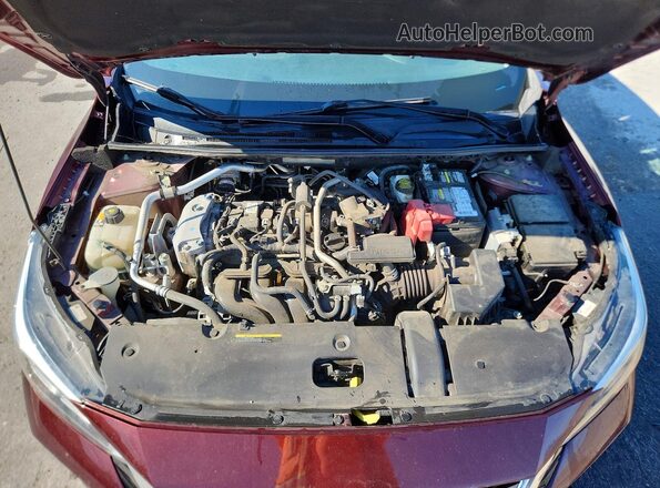 3N1AB8CV9MY309209 2021 NISSAN SENTRA Burgundy უკანა სალონის ხედი