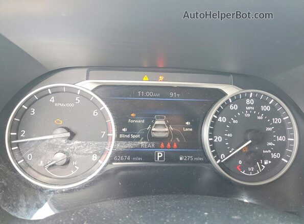 3N1AB8CV9NY204977 2022 NISSAN SENTRA Gray ხელსაწყოთა პანელის ხედი