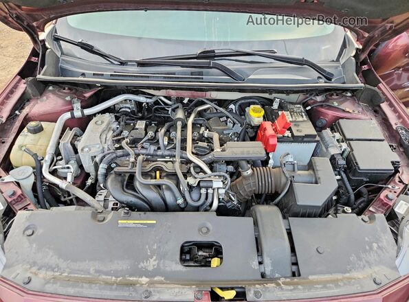 3N1AB8CV9NY320311 2022 NISSAN SENTRA Burgundy Սալոնի հետևի տեսք