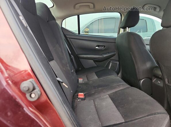 3N1AB8CV9NY320311 2022 NISSAN SENTRA Burgundy Հետևի նստատեղերի տեսք