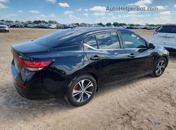 3N1AB8CV9PY227615 2023 NISSAN SENTRA Черный Задняя правая четверть