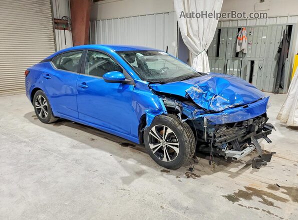 3N1AB8CV9PY245435 2023 NISSAN SENTRA Blue Передня права чверть