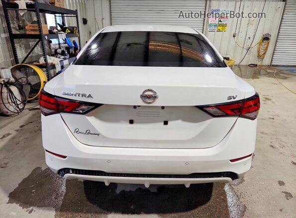 3N1AB8CV9PY255074 2023 NISSAN SENTRA White Вид ззаду