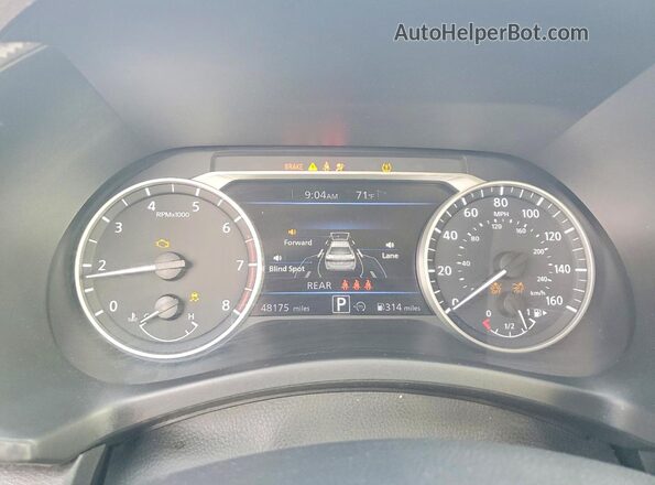 3N1AB8CV9RY289907 2024 NISSAN SENTRA Бордовый Вид щитка приборов