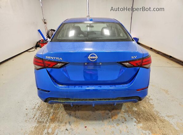 3N1AB8CV9RY321819 2024 NISSAN SENTRA Blue Вид ззаду