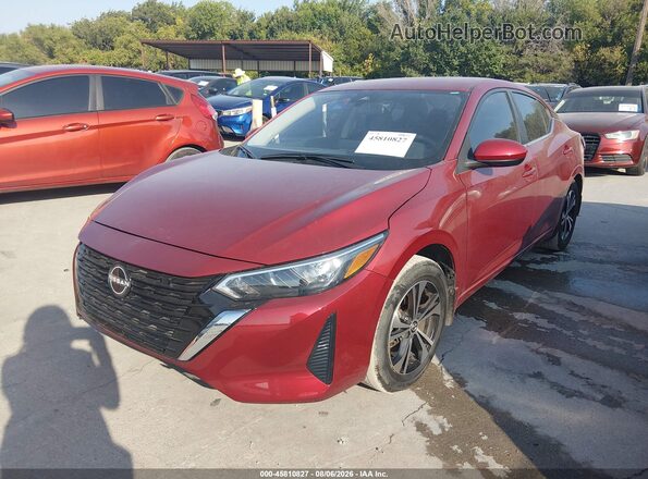 3N1AB8CV9RY378926 2024 NISSAN SENTRA Red წინა მარცხენა ხედი სამი მეოთხედიდან