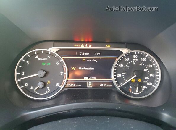 3N1AB8CV9SY225436 2025 NISSAN SENTRA Gray Սարքավորումների վահանակի տեսք
