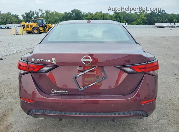3N1AB8CV9SY231611 2025 NISSAN SENTRA Burgundy Հետևի տեսք