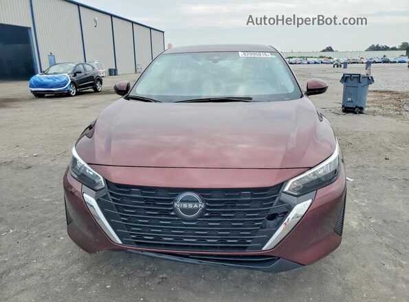3N1AB8CV9SY231611 2025 NISSAN SENTRA Burgundy Դիմացի տեսք