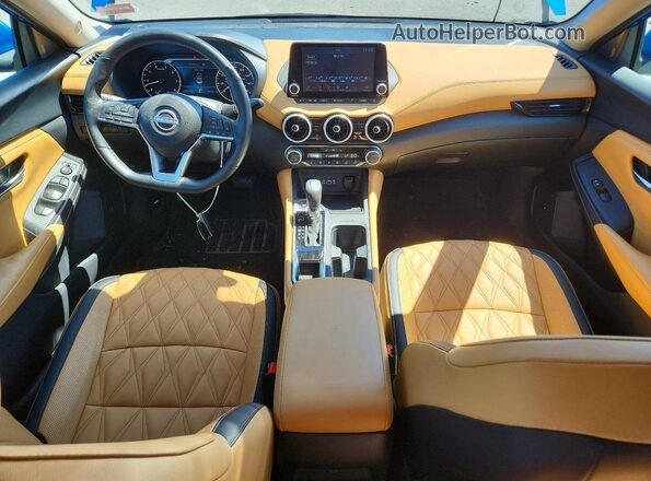 3N1AB8CV9SY262566 2025 NISSAN SENTRA Blue Dashboard view
