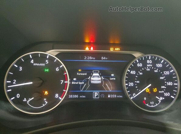 3N1AB8CV9SY276564 2025 NISSAN SENTRA White Instrument cluster view