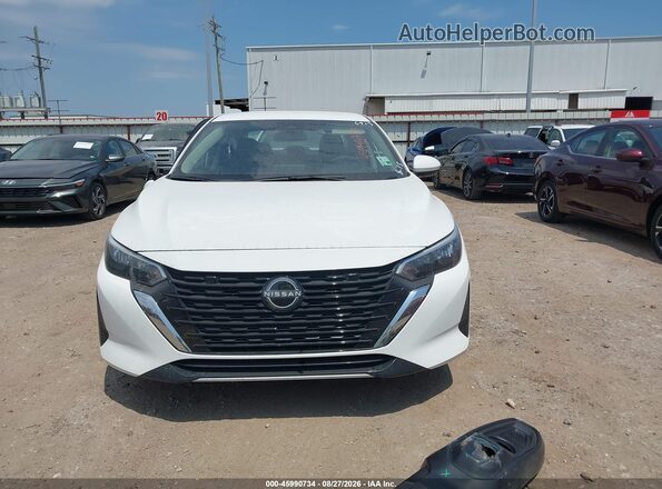 3N1AB8CV9SY296913 2025 NISSAN SENTRA White Widok zestawu wskaźników