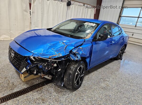 3N1AB8CV9SY319915 2025 NISSAN SENTRA Blue Панорамний вид салону 360°