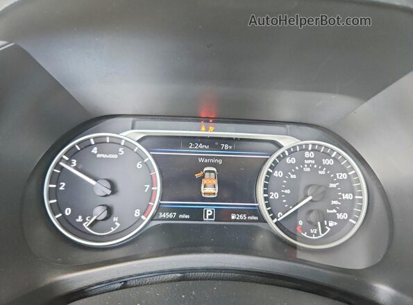 3N1AB8CV9SY324581 2025 NISSAN SENTRA White Вид щитка приладів