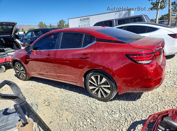 3N1AB8CV9SY352252 2025 NISSAN SENTRA Burgundy Trasero izquierdo