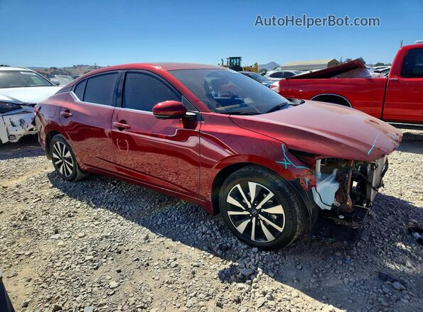 3N1AB8CV9SY352252 2025 NISSAN SENTRA Burgundy Delantero derecho