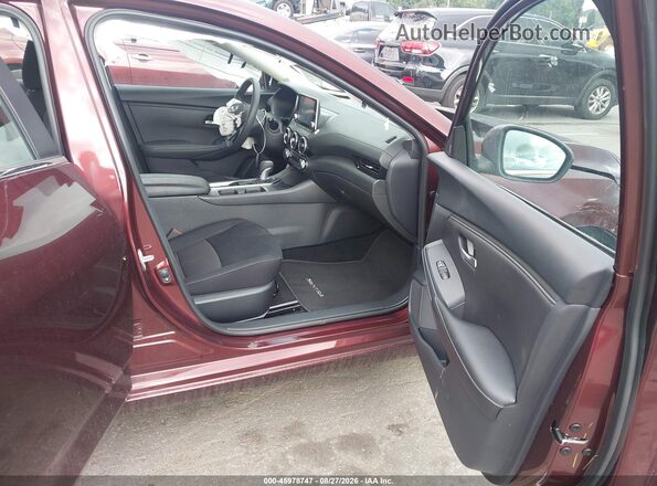 3N1AB8CV9SY390225 2025 NISSAN SENTRA Burgundy წინა სალონის ხედი