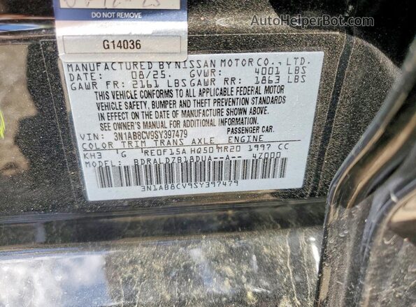 3N1AB8CV9SY397479 2025 NISSAN SENTRA Black Շարժիչի բաժամունքի տեսք