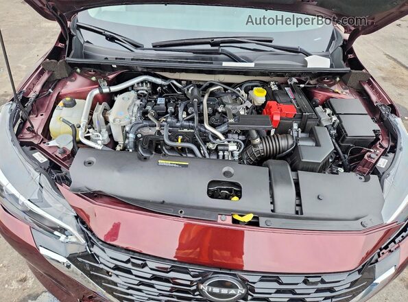 3N1AB8CV9SY413423 2025 NISSAN SENTRA Maroon Widok wnętrza z tyłu