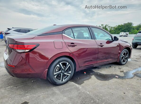 3N1AB8CV9SY413423 2025 NISSAN SENTRA Maroon Tył prawy