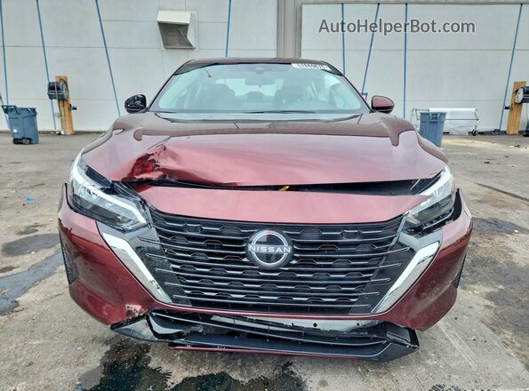 3N1AB8CV9SY413423 2025 NISSAN SENTRA Maroon Widok z przodu