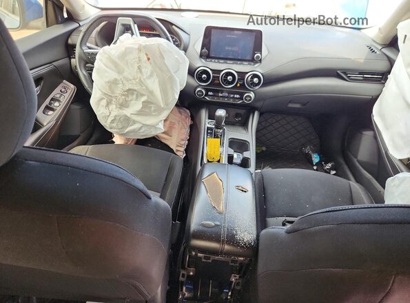 3N1AB8CVXLY219985 2020 NISSAN SENTRA Blue Widok deski rozdzielczej