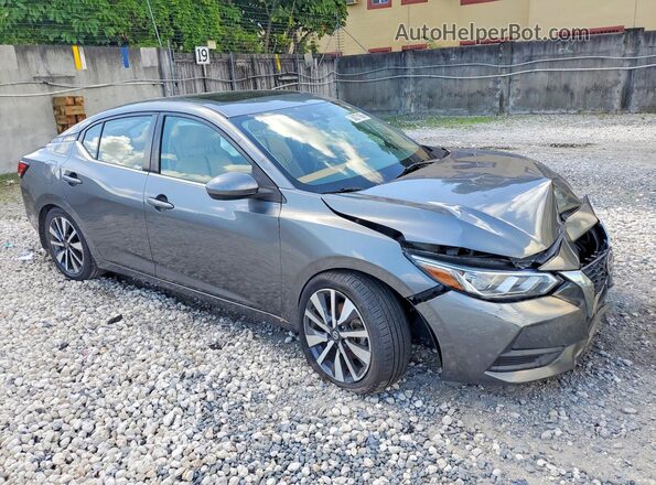 3N1AB8CVXMY226761 2021 NISSAN SENTRA Gray Przód prawy
