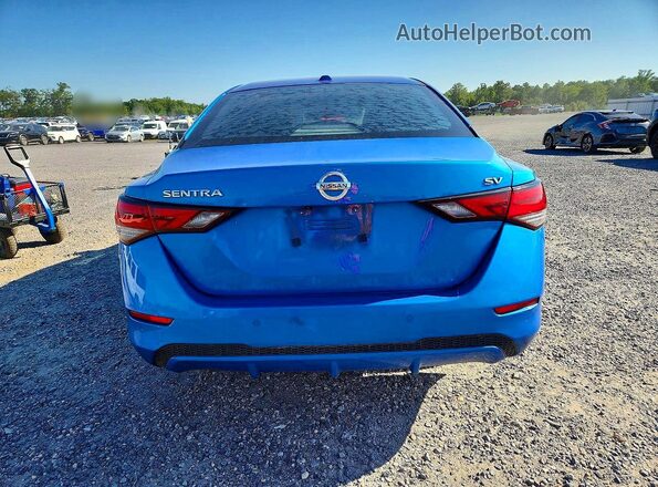 3N1AB8CVXMY247304 2021 NISSAN SENTRA Blue Հետևի տեսք