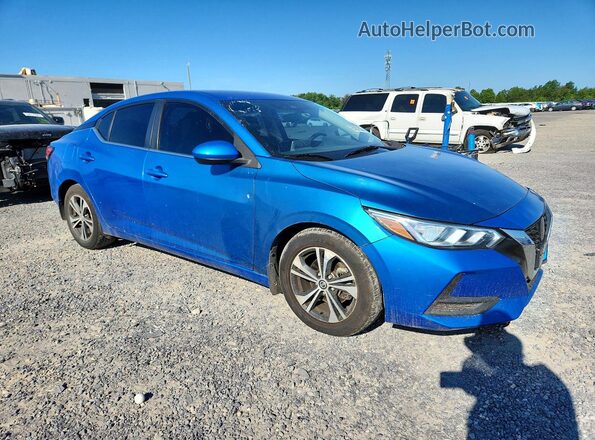 3N1AB8CVXMY247304 2021 NISSAN SENTRA Blue Առջևի աջ