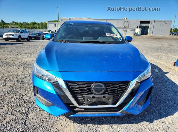 3N1AB8CVXMY247304 2021 NISSAN SENTRA Blue Դիմացի տեսք