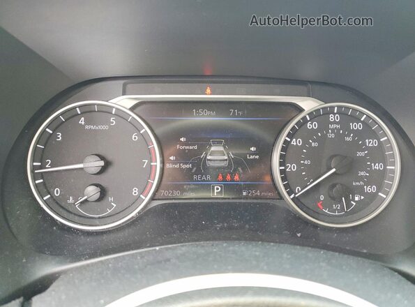 3N1AB8CVXMY251854 2021 NISSAN SENTRA Burgundy Instrument cluster view