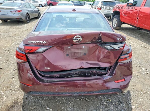 3N1AB8CVXMY251854 2021 NISSAN SENTRA Burgundy Rear view