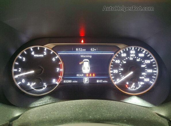 3N1AB8CVXMY254947 2021 NISSAN SENTRA Maroon Vista del cuadro de instrumentos