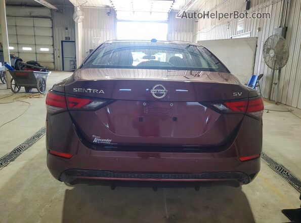 3N1AB8CVXMY254947 2021 NISSAN SENTRA Maroon Vista trasera