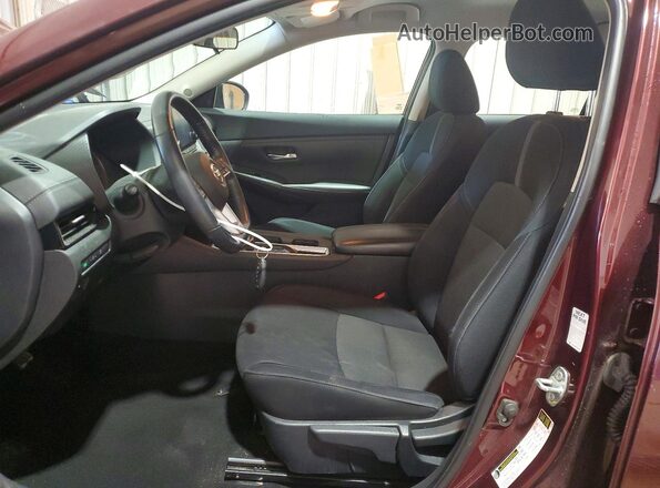 3N1AB8CVXMY254947 2021 NISSAN SENTRA Maroon Vista interior delantera