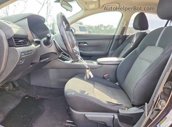 3N1AB8CVXMY258559 2021 NISSAN SENTRA Black Вид салону спереду