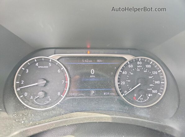 3N1AB8CVXMY258559 2021 NISSAN SENTRA Black Вид щитка приладів