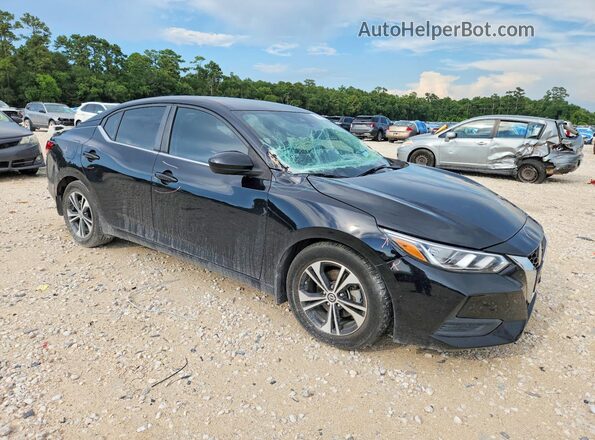 3N1AB8CVXMY258559 2021 NISSAN SENTRA Black Передня права чверть
