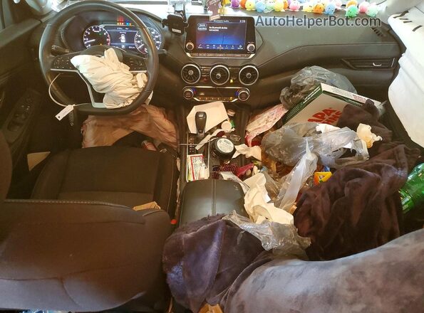 3N1AB8CVXMY267150 2021 NISSAN SENTRA Серебряный Вид панели приборов