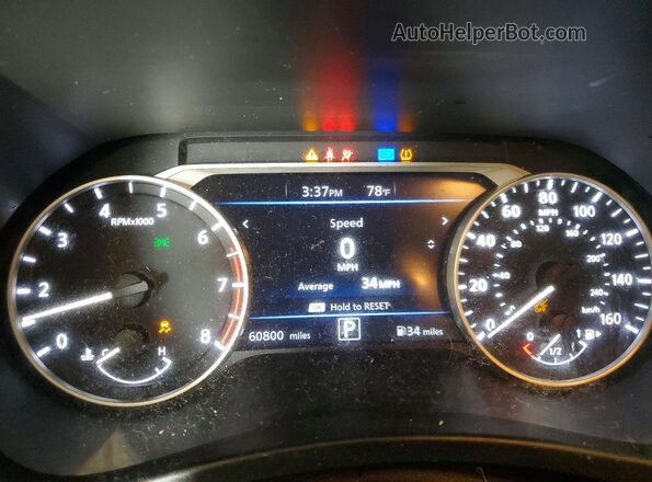 3N1AB8CVXMY267150 2021 NISSAN SENTRA Серебряный Вид щитка приборов