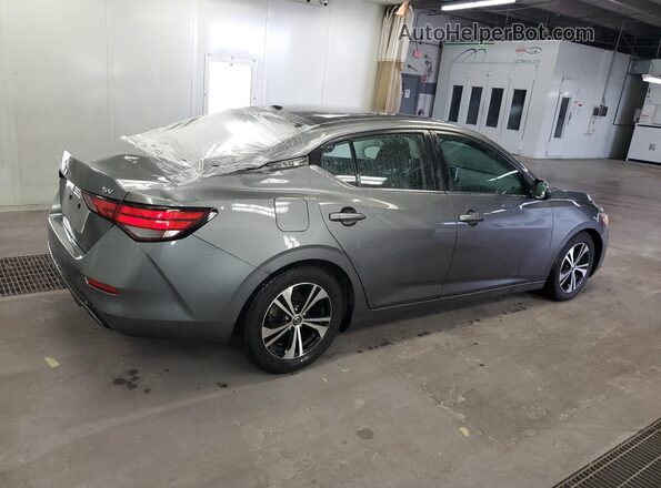 3N1AB8CVXMY294512 2021 NISSAN SENTRA Gray VIN კოდის სტიკერის ხედი