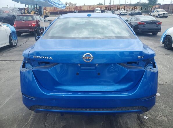 3N1AB8CVXMY302334 2021 NISSAN SENTRA Blue Rear view