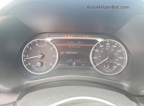3N1AB8CVXMY302334 2021 NISSAN SENTRA Blue Instrument cluster view