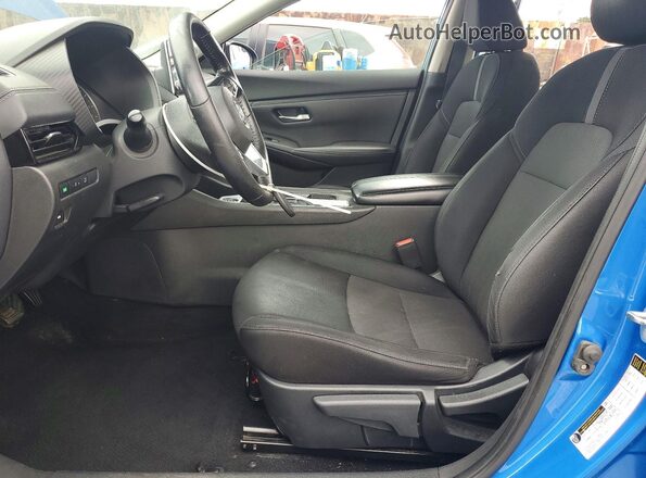3N1AB8CVXMY302334 2021 NISSAN SENTRA Blue Front interior view