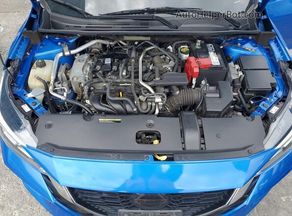 3N1AB8CVXMY302334 2021 NISSAN SENTRA Blue Rear interior view