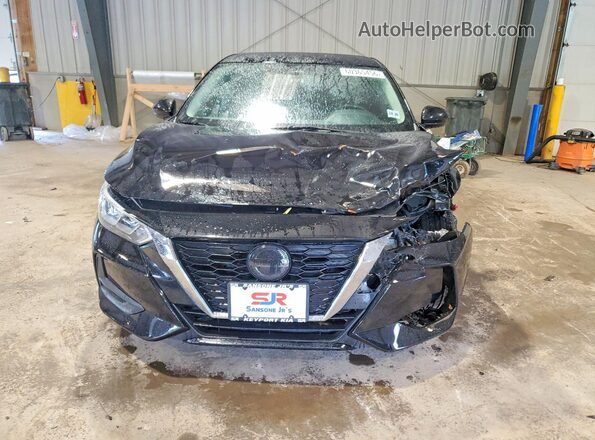 3N1AB8CVXMY318968 2021 NISSAN SENTRA Black Դիմացի տեսք