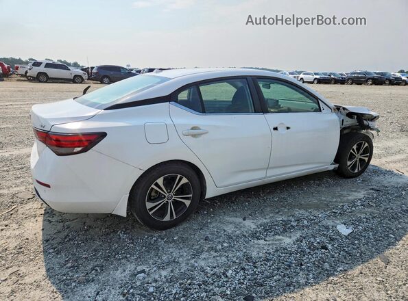 3N1AB8CVXMY330229 2021 NISSAN SENTRA Белый Задняя правая четверть