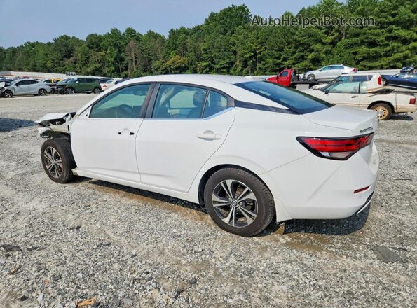 3N1AB8CVXMY330229 2021 NISSAN SENTRA Белый Задняя левая четверть