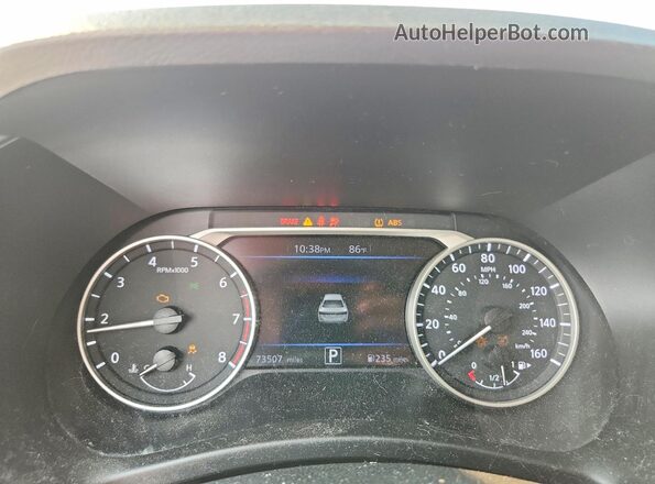 3N1AB8CVXMY330229 2021 NISSAN SENTRA Белый Вид щитка приборов